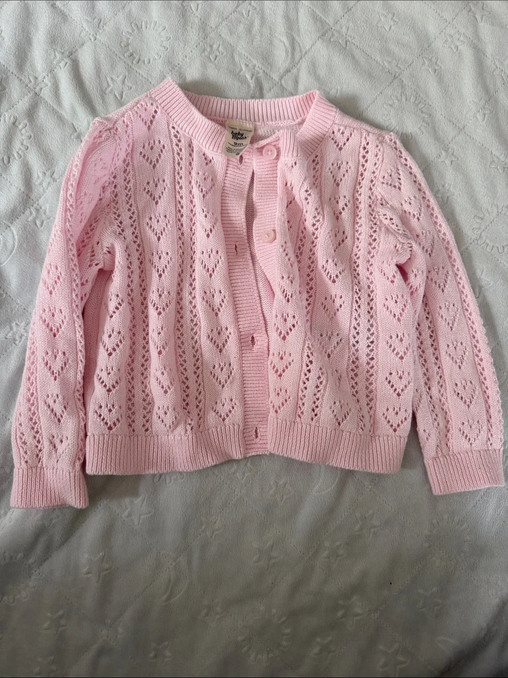 Pink Knit Cardigan Jacket baby girl 6-9 months